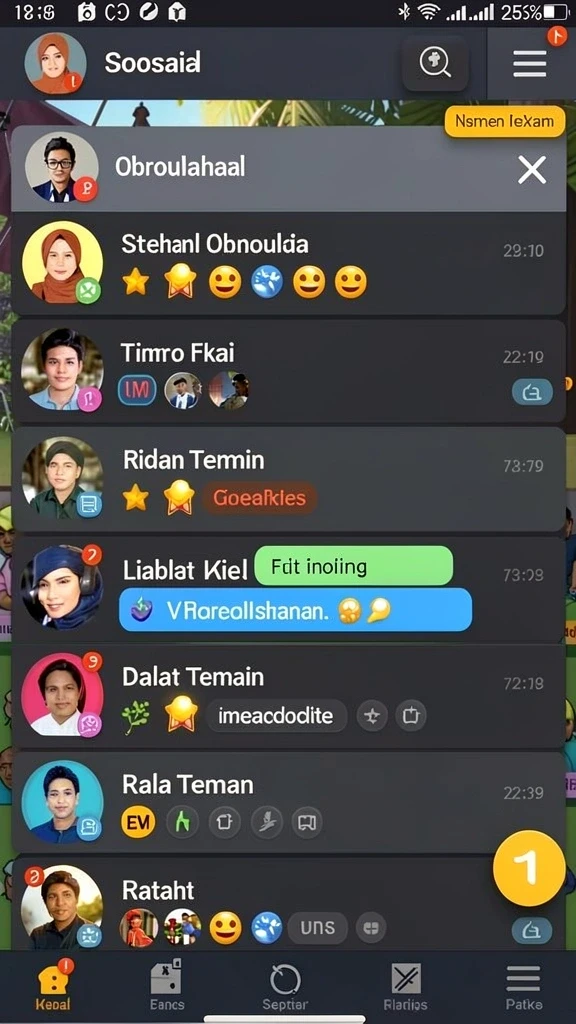luckydf - Tampilan antarmuka yang user-friendly dan menarik.