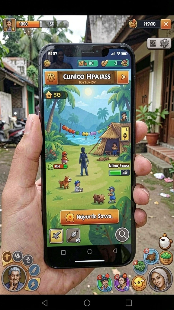 wiranaga - Tampilan karakter utama yang siap berpetualang.